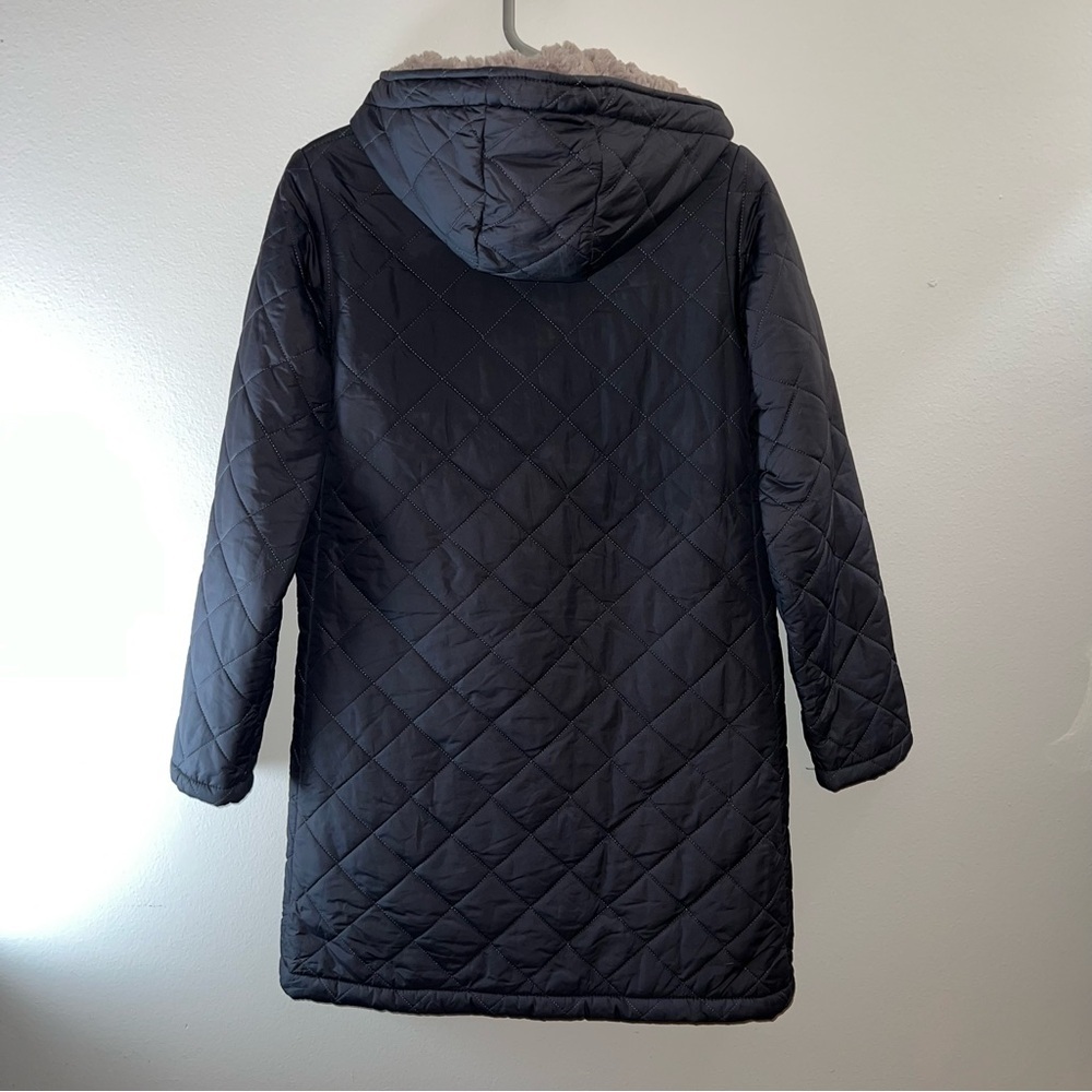 Olive green Mackintosh down jacket with sherpa lining size 36 made in Scotland - Picture 3 of 10